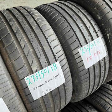 2 x Nexen 235-50-18 Zomerbanden 7,5mm, 18 inch, Gebruikt, Ophalen of Verzenden, 235 mm