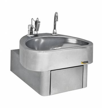 Luxe RVS Wasbak Met Kniebediening | Clinium, Verzenden