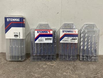 Veiling - Stenroc boor set 4-delig, Nieuw