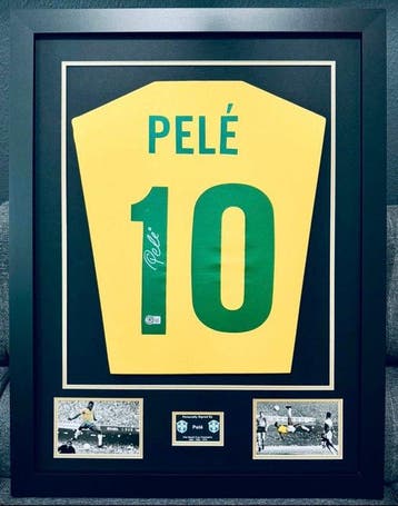 1966 - Pelé signed Brasil Jersey - Wereldkampioenschap, Verzamelen, Nieuw