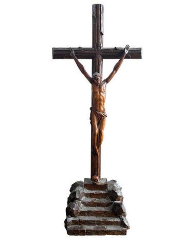 Crucifix - Hout - 1850-1900 - Corpus Christi op Golgotha -