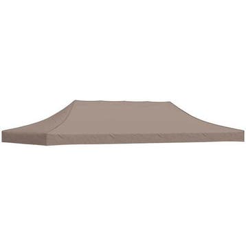 Partytentdak 6x3m Taupe - Retourdeal 34% Korting, Tuin en Terras, Partytenten, Opvouwbaar, Partytent, Minder dan 4 meter, Zo goed als nieuw