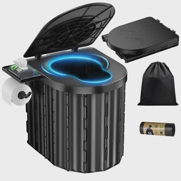 Draagbaar Camping Toilet - Opvouwbaar en Compact voor Auto,, Verzenden, Nieuw