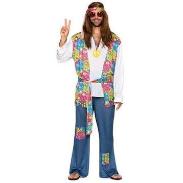 Hippie kostuum man budget, Ophalen of Verzenden, Nieuw