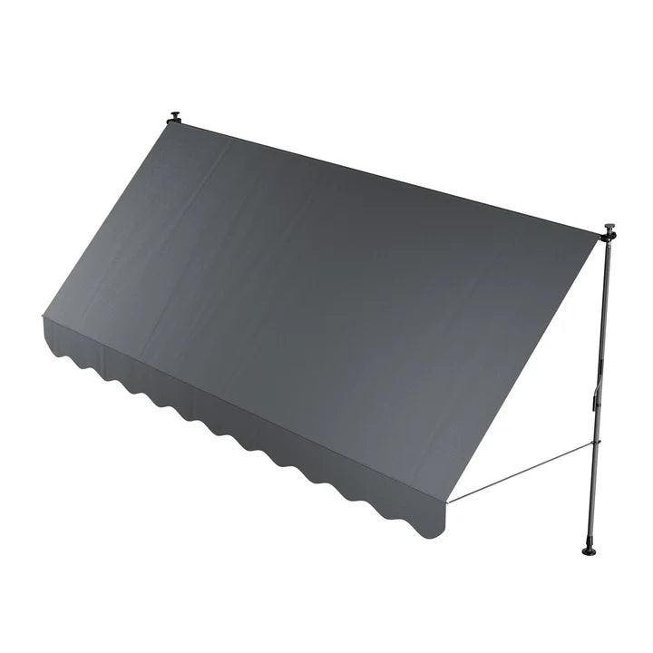 Klemluifel Kapstadt 400x120 cm - Grijs, Tuin en Terras, Zonneschermen, Nieuw, Verzenden