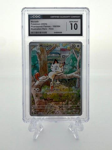 Pokémon - 1 Graded card - Meowth - Phantasmal Flames -, Nieuw