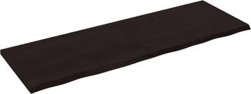 vidaXL - Wandschap - behandeld - massief - eikenhout -, Ophalen of Verzenden, Nieuw