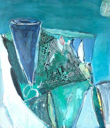 Piet Warffemius (1956) - Abstracte compositie, Antiek en Kunst