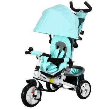 6-in-1 Driewieler Met Duwstang, Kinderdriewieler Met Afneemb, Verzenden, Nieuw