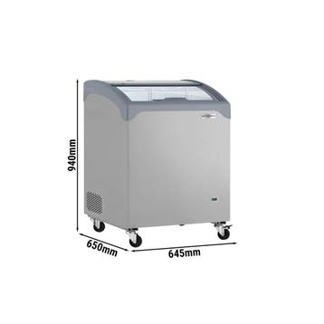 GGM Gastro | Display vrieskist - 645x650mm - 117 liter - |, Verzenden, Nieuw in verpakking, Overige typen
