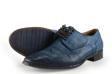 Bugatti Veterschoenen in maat 46 Blauw, Bugatti, Zo goed als nieuw, Veterschoenen, Verzenden
