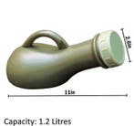 Draagbare Urinefles 1000ml – Plasfles met Trechter Lekvrij, Verzenden, Nieuw