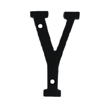 Letter Y Klein IJzer zwart 75 mm, Verzenden, Nieuw