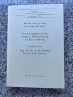 De waarde(n) van het sociaal recht, Gelezen, Prof. mr. P. F. van der Heijden en prof. mr. F.M. Noordam, Verzenden, Nederland
