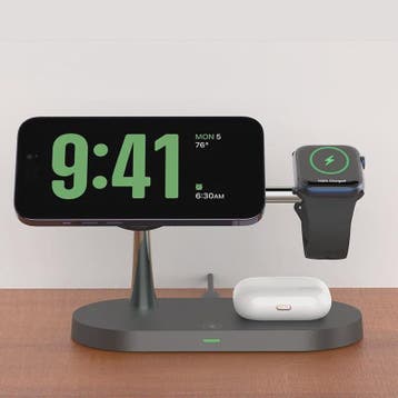 3-in-1 Draadloze Oplaadstandaard voor iPhone, Apple Watch &, Verzenden, Nieuw
