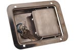Gepolijst Kofferslot RVS - 140x108 mm - inclusief 2, Ophalen of Verzenden, Nieuw