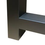 Stalen H tafelpoot zwart 60 bij 8 cm en hoogte 90 cm  (8 x 8, Ophalen of Verzenden, Nieuw