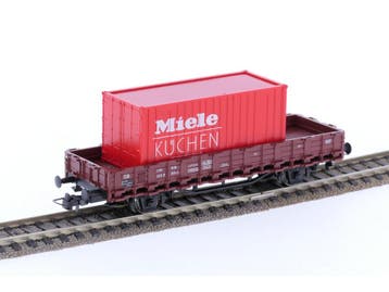 Schaal H0 Roco 46031 rongenwagen met Miele container van..., Gebruikt, Gelijkstroom, Overige typen, Ophalen of Verzenden
