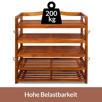Schoenenrek Bruin Acaciahout 75x26x82cm (Meubelen), Verzenden