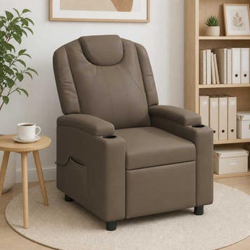 vidaXL Massage-relaxstoel Grijs 75 x 95 x 106 cm Stof, Verzenden, Nieuw