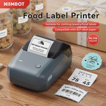 Niimbot B1 Draadloze Thermische Labelprinter - Ideaal voor K, Verzenden, Nieuw