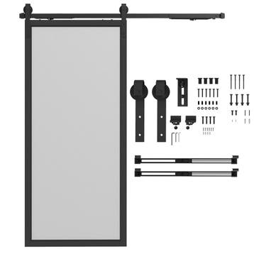 TRUUSK Schuifdeurbeslag Set 183cm - Met Anti-Sprong-Voorzien, Verzenden, Nieuw