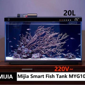 Slim Aquarium met App – Automatische Voeder en LED Licht, Dieren en Toebehoren, Vissen | Aquaria en Toebehoren, Verzenden, Nieuw