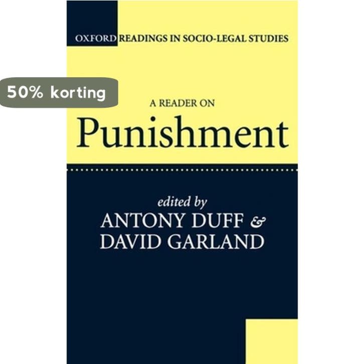 Reader on Punishment - R. A. Duff 9780198763536, Boeken, Taal | Engels, Gelezen, Verzenden
