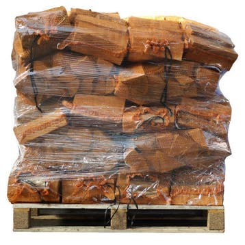 40 zakken ovengedroogd gekloofd berken haardhout à 22L 25cm, Minder dan 3 m³, Ophalen of Verzenden, Blokken