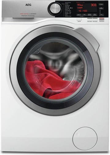 AEG L7FE84cs - Wasmachine - 8 kg - 1400 tpm - ProSteam -, Ophalen of Verzenden, Zo goed als nieuw, Voorlader, 85 tot 90 cm