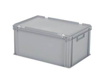 Stapelbak met deksel - 600 x 400 x H 295 mm (versterkte, Ophalen of Verzenden, Nieuw