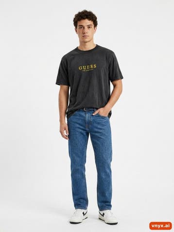 Guess T-Shirt Heren maat S Zwart Vintage, Ophalen of Verzenden, Nieuw
