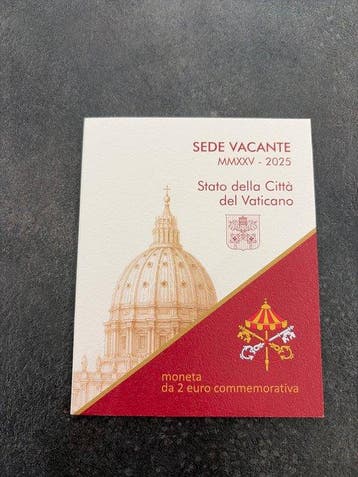 Vaticaan. 2 Euro 2025 Sede Vacante (Zonder minimumprijs)
