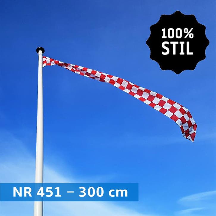 NR 451: Wimpel Noord Brabant GEBLOKT 100% stil-300cm (zonder, Diversen, Vlaggen en Wimpels, Nieuw