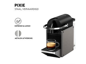 Krups -  Nespresso - Pixie  Capsulemachine Titan, Witgoed en Apparatuur, Koffiezetapparaten, Verzenden, Nieuw, 1 kopje, Koffiepads en cups
