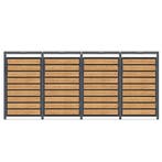 Afvalcontainer Omhulsel 4x | Verzinkt Staal | Laatste Stuks!, Ophalen of Verzenden, Nieuw, Metaal, Containerberging