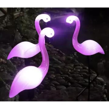 Gardlov Solar Flamingo Lampen Set van 3 - Duurzaam en Sfe..., Tuin en Terras, Ophalen of Verzenden, Nieuw