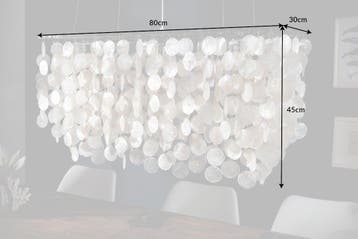 Hanglamp SHELL REFLECTIONS 80cm parelmoer - 22850, Ophalen of Verzenden, Nieuw