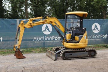 Veiling: Minigraver Komatsu PC12UU-2 Diesel 12kW, Ophalen, Graafmachine