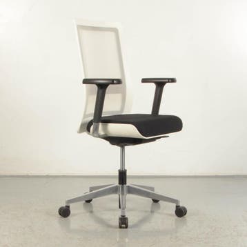 Bureaustoel Wiesner Hager POI - Zwart - Wit mesh rugleuning, Ophalen of Verzenden, Nieuw in verpakking