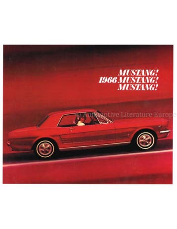 1966 FORD MUSTANG BROCHURE ENGELS (USA), Nieuw, Author