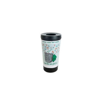 TRASHman grootvolume afvalbak 210ltr - zwart, Huis en Inrichting, Woonaccessoires | Prullenbakken, Verzenden, Nieuw
