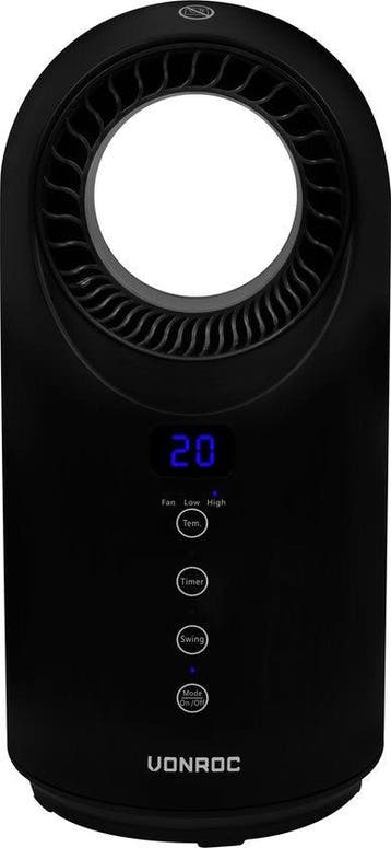 2dekans | VONROC Elektrische kachel – 1000W/1500W –, Ophalen of Verzenden, Zo goed als nieuw