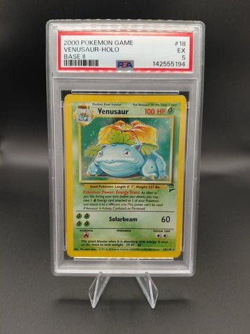 Pokémon - 1 Graded card - Venusaur 18 Foil - PSA 5 - WOTC -, Hobby en Vrije tijd, Verzamelkaartspellen | Pokémon, Nieuw