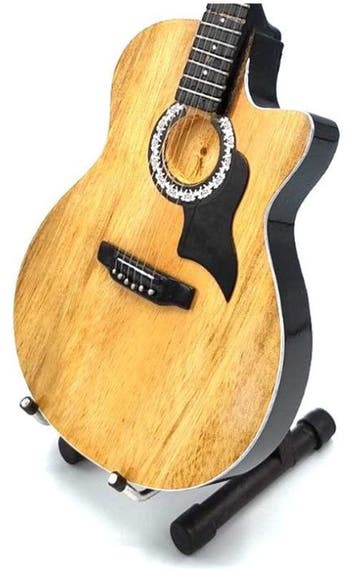 Miniatuur replica Taylor gitaar - Vasco Rossi, Ophalen of Verzenden, Nieuw, Pop, Beeldje of Miniatuur