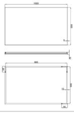 Wiesbaden Tigris spiegel aluminium lijst 1000x600x21, Huis en Inrichting, Woonaccessoires | Spiegels, Ophalen of Verzenden, Nieuw