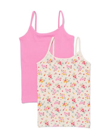 HEMA Kinder singlet rib - 2 stuks multicolor, Verzenden, Nieuw
