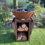 ASH - Grill Heat - Plancha BBQ - Cortenstaal, Houtskool, ASH, Nieuw, Ophalen of Verzenden