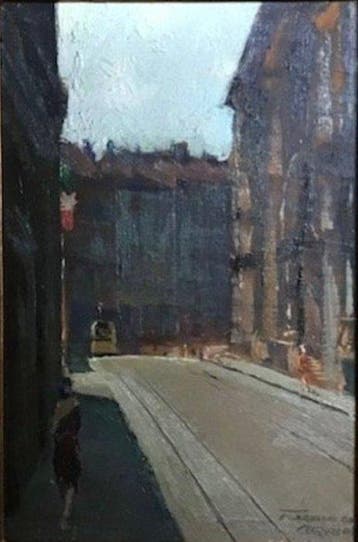 Ferruccio da Caravaggio (1899-1958) - Via Barberini, Roma