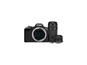 Canon EOS R50 + RF-s 18-45 + RF 75-300mm dubbelkit, Verzenden, Zo goed als nieuw, Canon